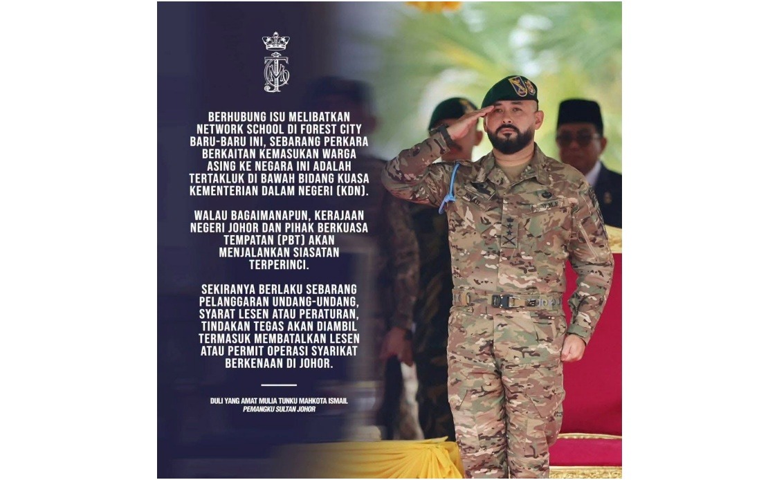 Johor Ready to Revoke Licence if Network School Breaches Found, Says Tunku Mahkota Ismail