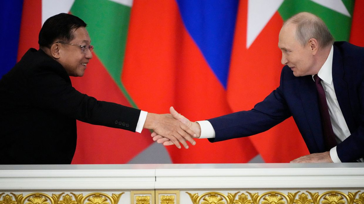 Putin Embraces Myanmar Leader with Energy Deals and Military Deepening