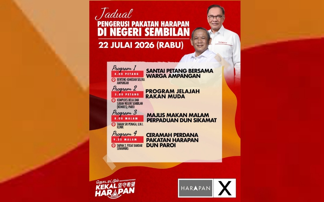 Anwar Launches Negeri Sembilan Campaign Push with Four-Stop Roadshow