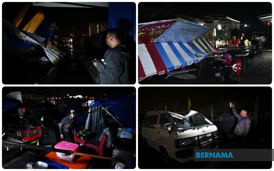 Violent Storm Devastates Kuching Night Market, Hundreds of Traders Left Reeling