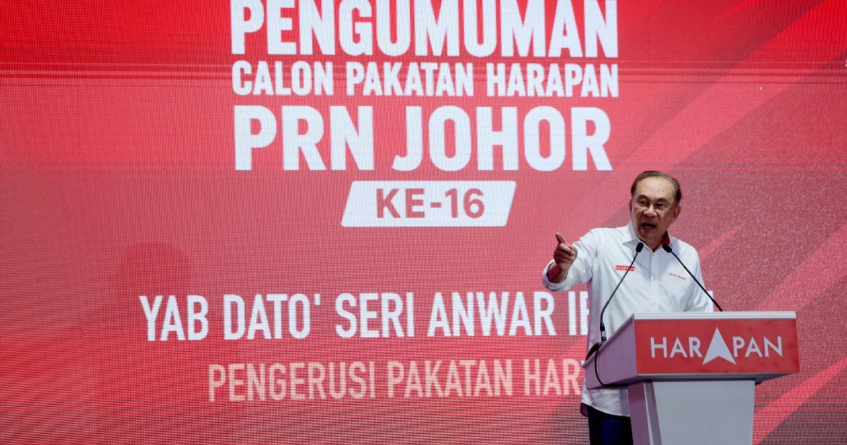 Anwar Instructs Johor Exco to Challenge BN, PN on Revenue Disputes