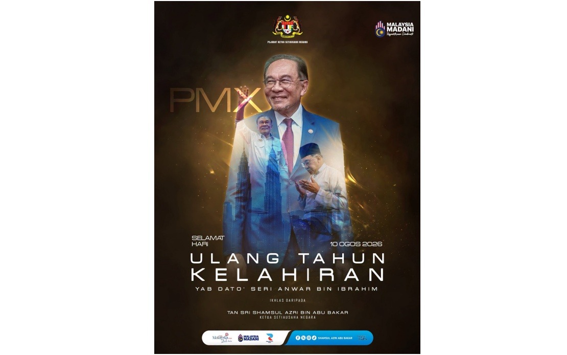 Government Leadership Extends Birthday Greetings to PM Anwar on 79th Birthday