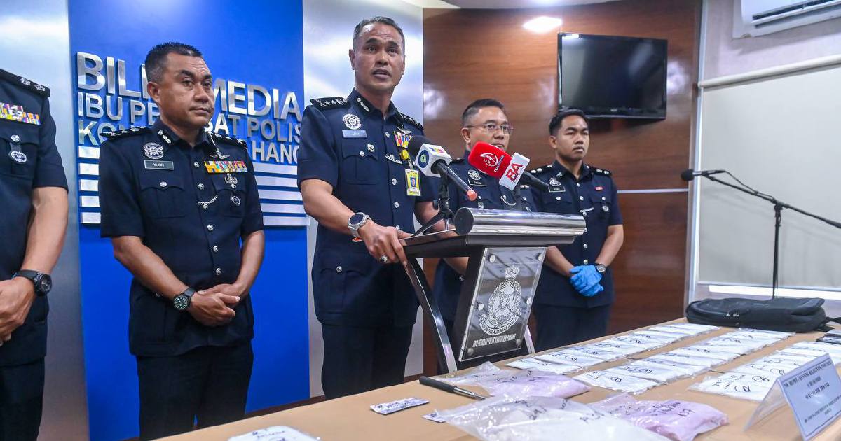 Thai woman and partner held with RM728,000 in drugs following Bentong operation