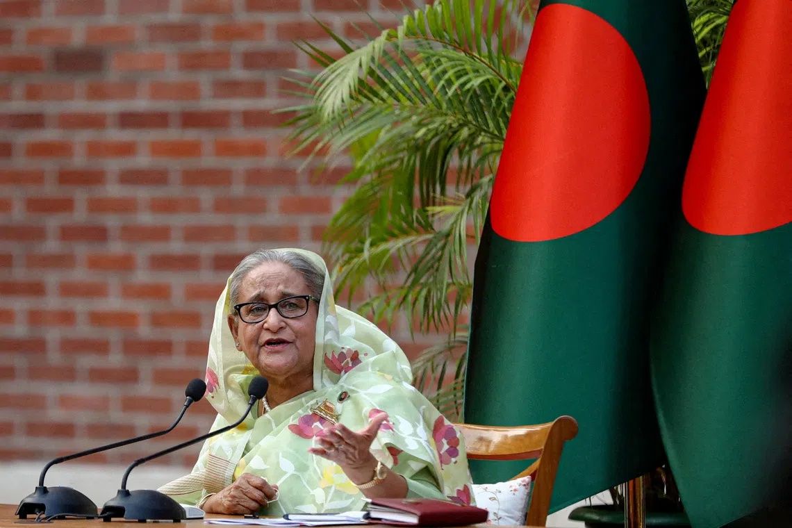 Bangladesh demands India clarify position on Hasina's planned New Delhi speech
