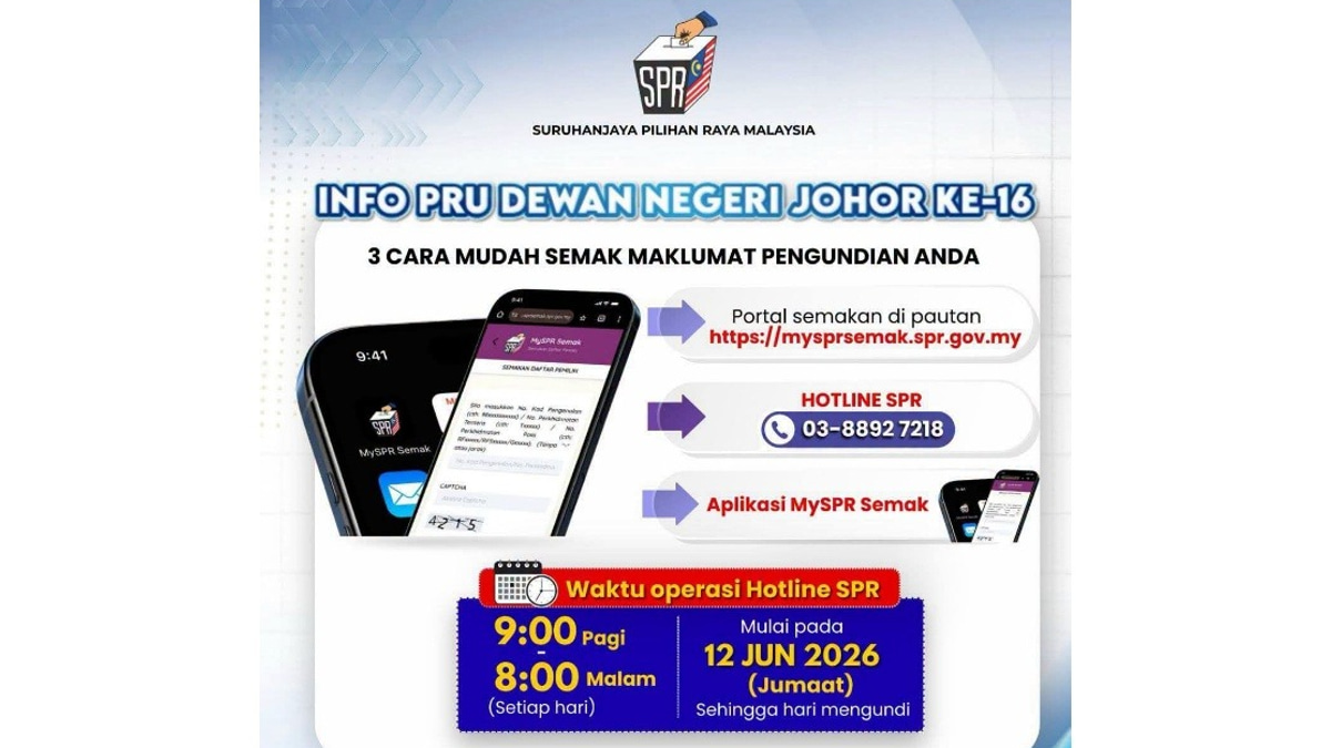 Johor Election Commission Urges Voters to Verify Polling Stations Before Saturday's State Poll
