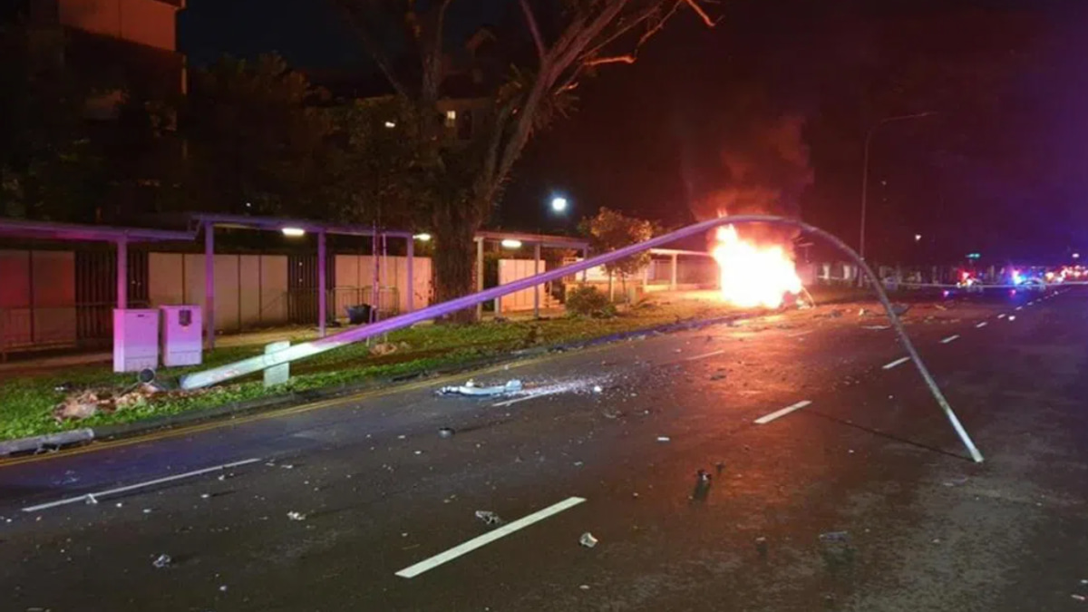 Singapore man charged after drink-driving spree leaves school bus children hurt