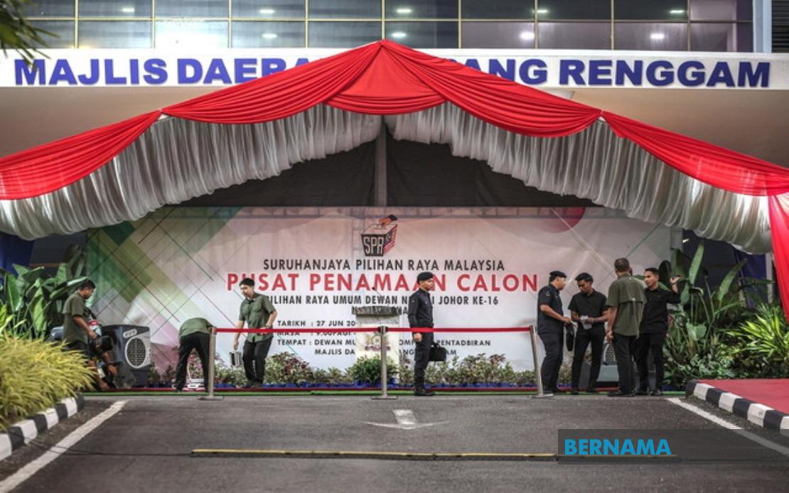 Johor state election nominations open across 56 centres as campaign period looms
