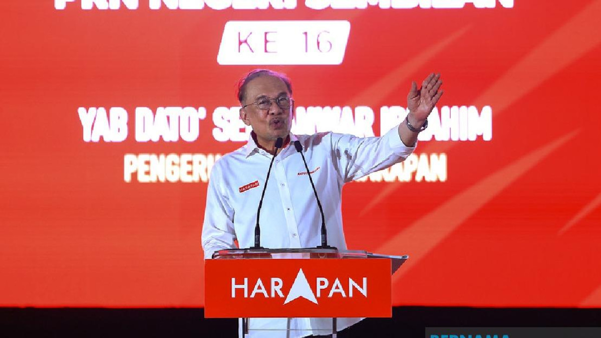 Anwar Urges Negeri Sembilan Voters to Sustain Pakatan Harapan's Development Agenda
