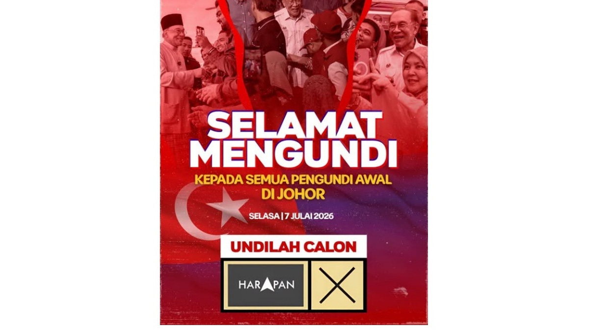 Anwar Urges Early Voters in Johor Election to Choose Pakatan Harapan