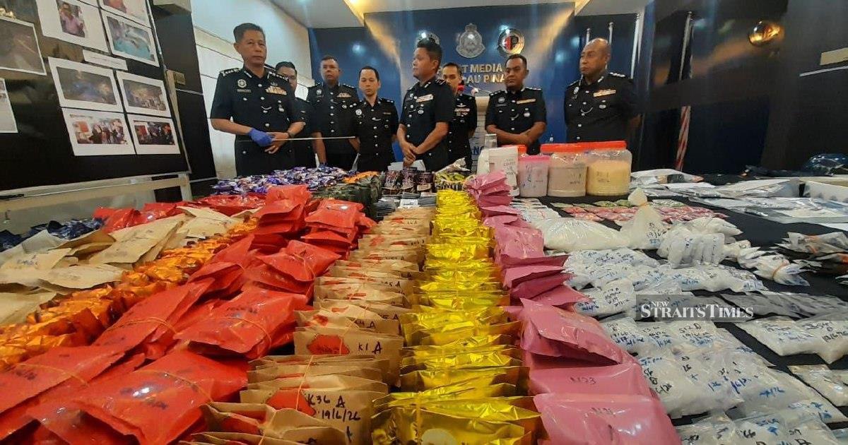 Police bust major drug operation in Penang, seize RM9.7 million stash from condo