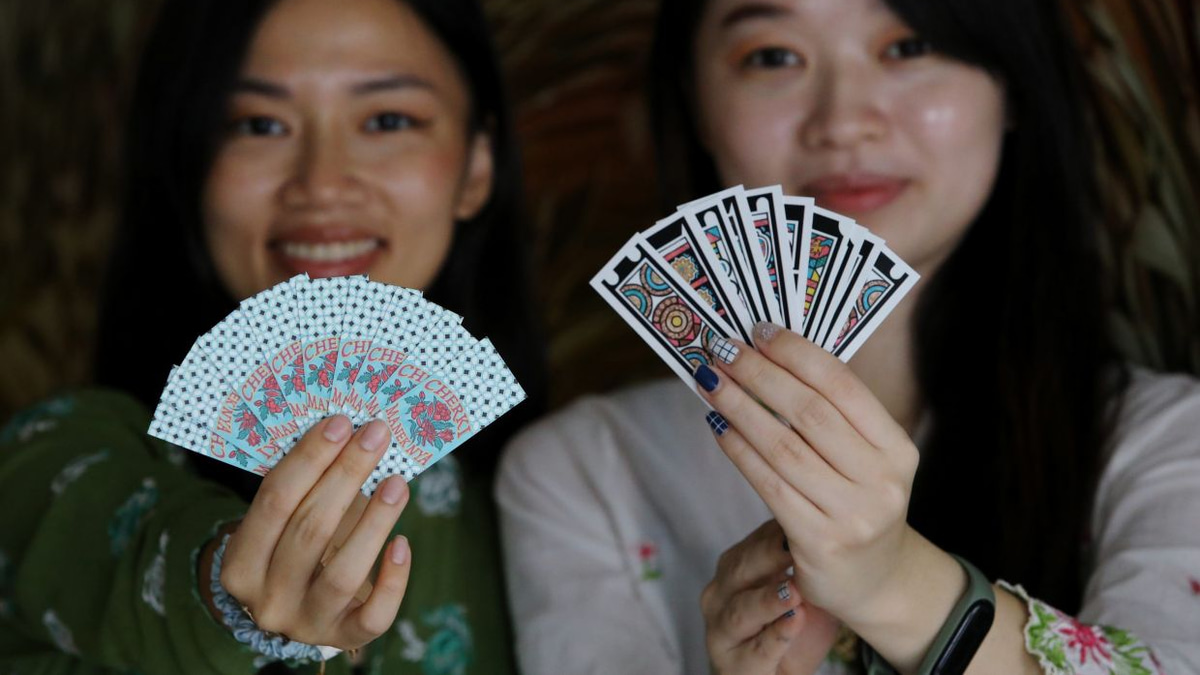 Sisters revive Peranakan card game Cherki with contemporary design to engage younger generations