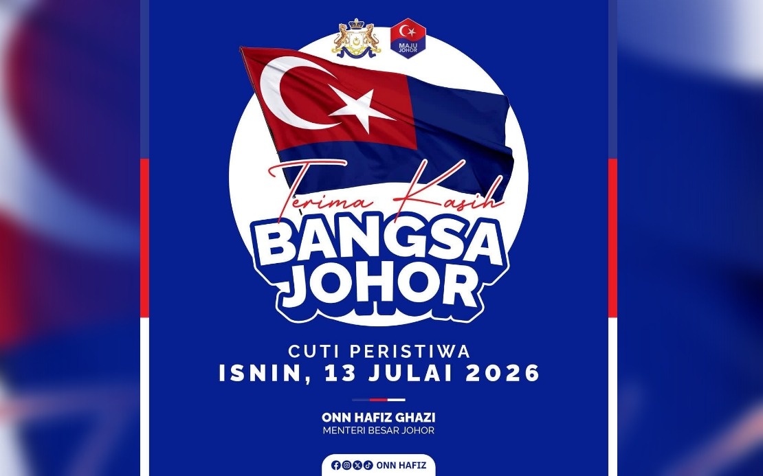 Johor Declares Monday a State Holiday Following Strong Election Victory