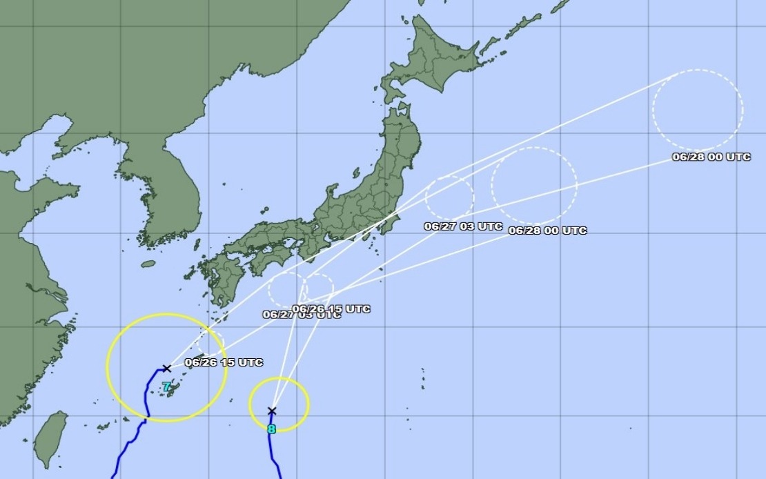 Japan Braces for Double Typhoon Threat as Higos and Mekkhala Approach