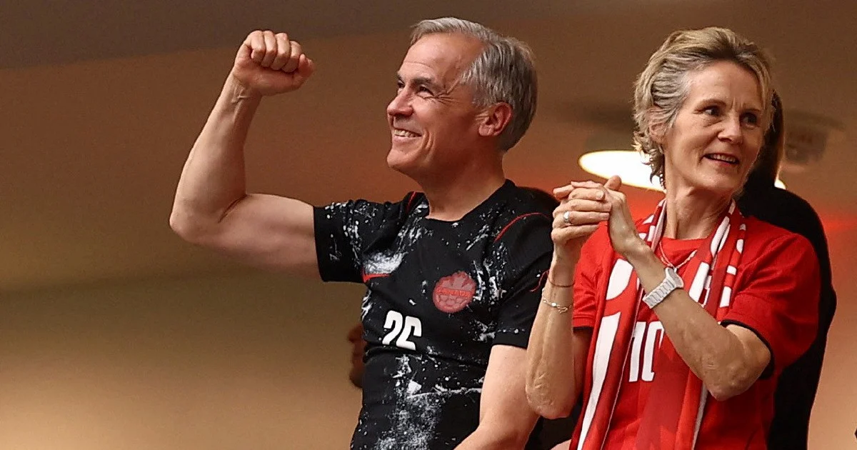 Canada's Historic World Cup Win Celebrated as PM Carney Visits Team