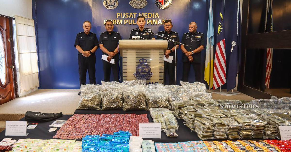 Penang police dismantle three major drug rings in coordinated crackdown