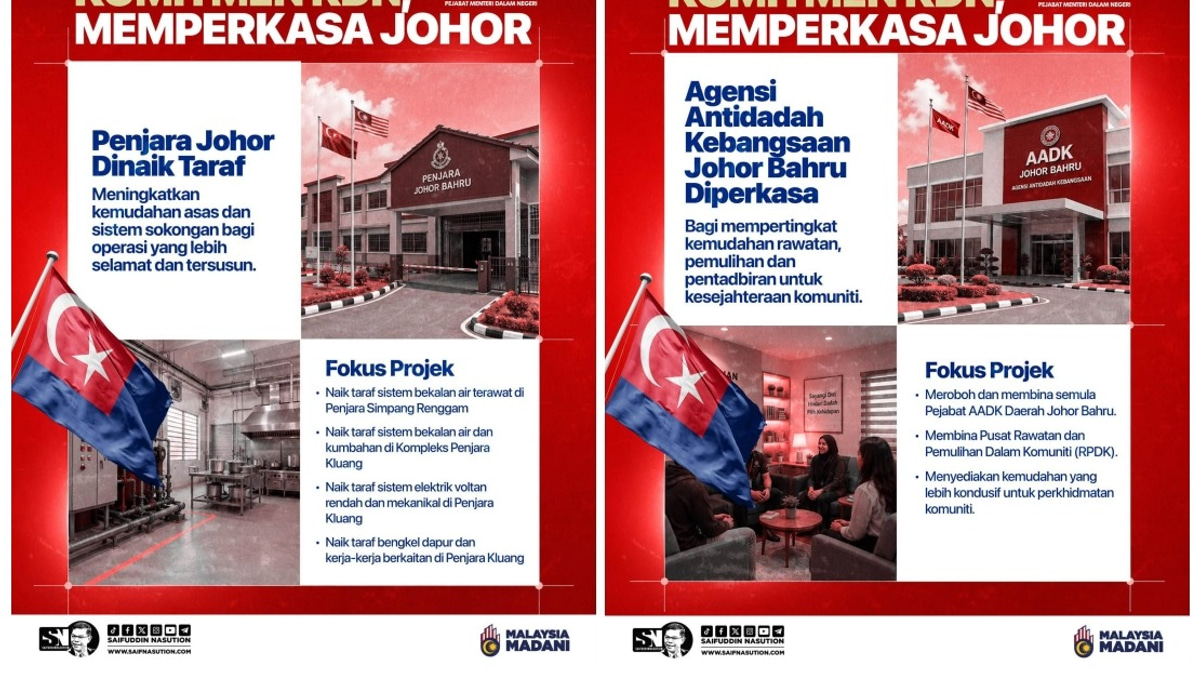 Home Ministry Plans Major Security Infrastructure Push in Johor Ahead of State Election