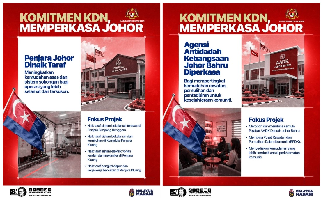 Home Ministry Plans Major Security Infrastructure Push in Johor Ahead of State Election