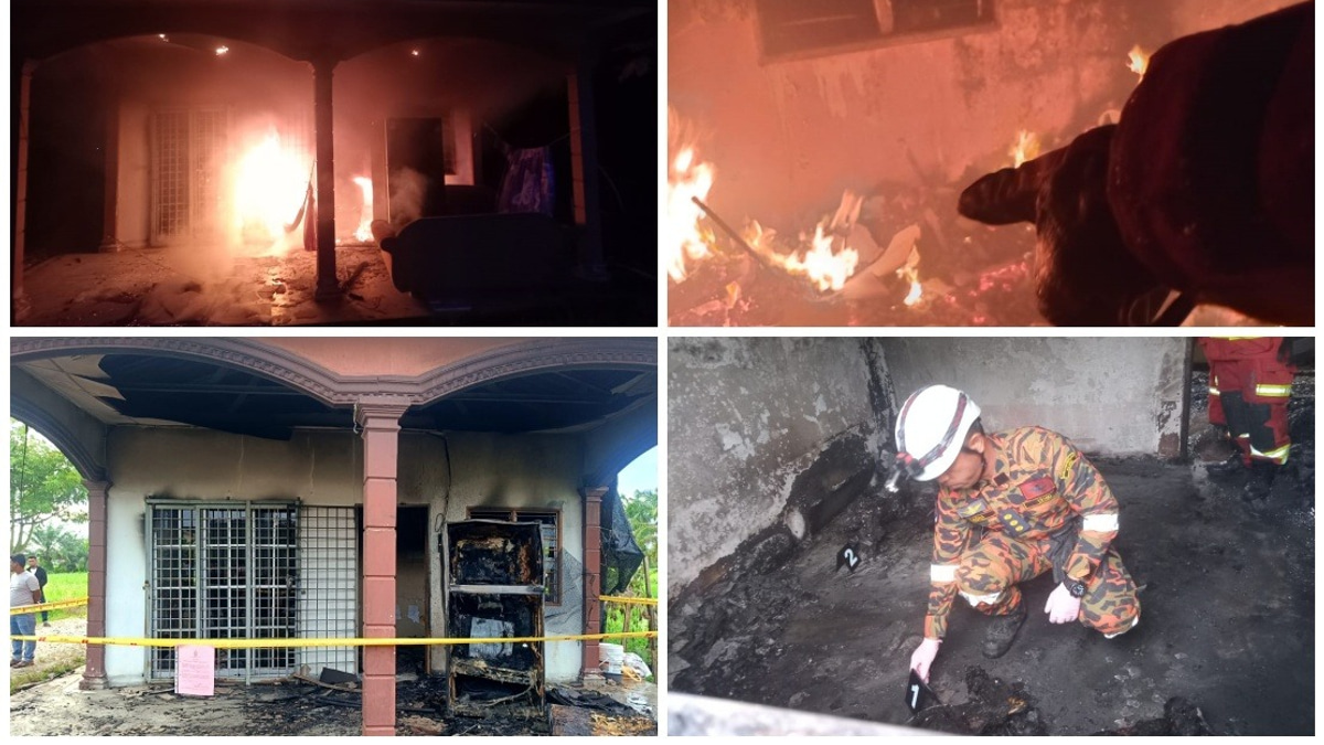 Myanmar Refugee Family Perishes in Perak House Fire; Mother Survives with Burns