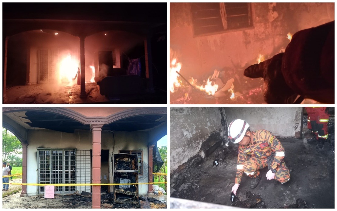 Myanmar Refugee Family Perishes in Perak House Fire; Mother Survives with Burns