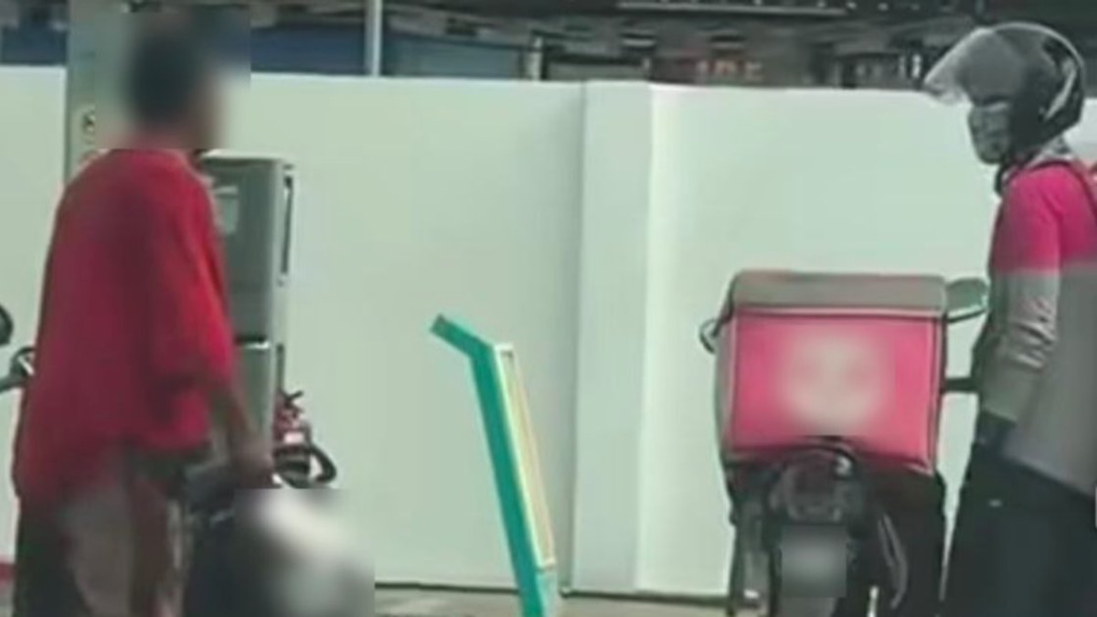 Man arrested after threatening p-hailing driver with meat cleaver at petrol station