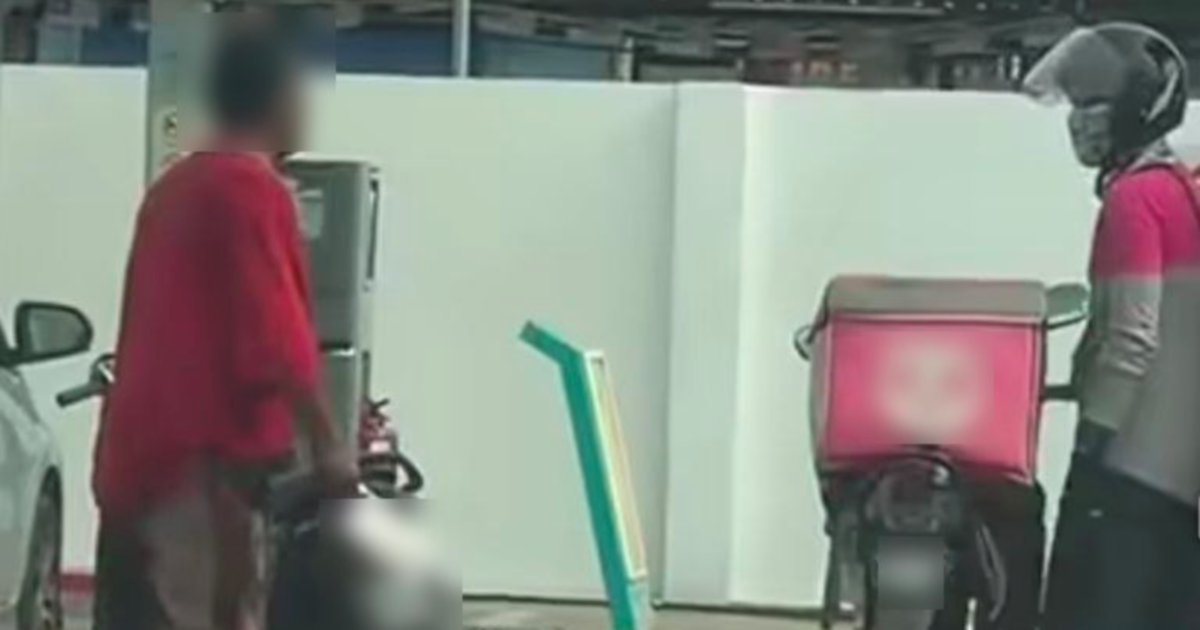 Man arrested after threatening p-hailing driver with meat cleaver at petrol station