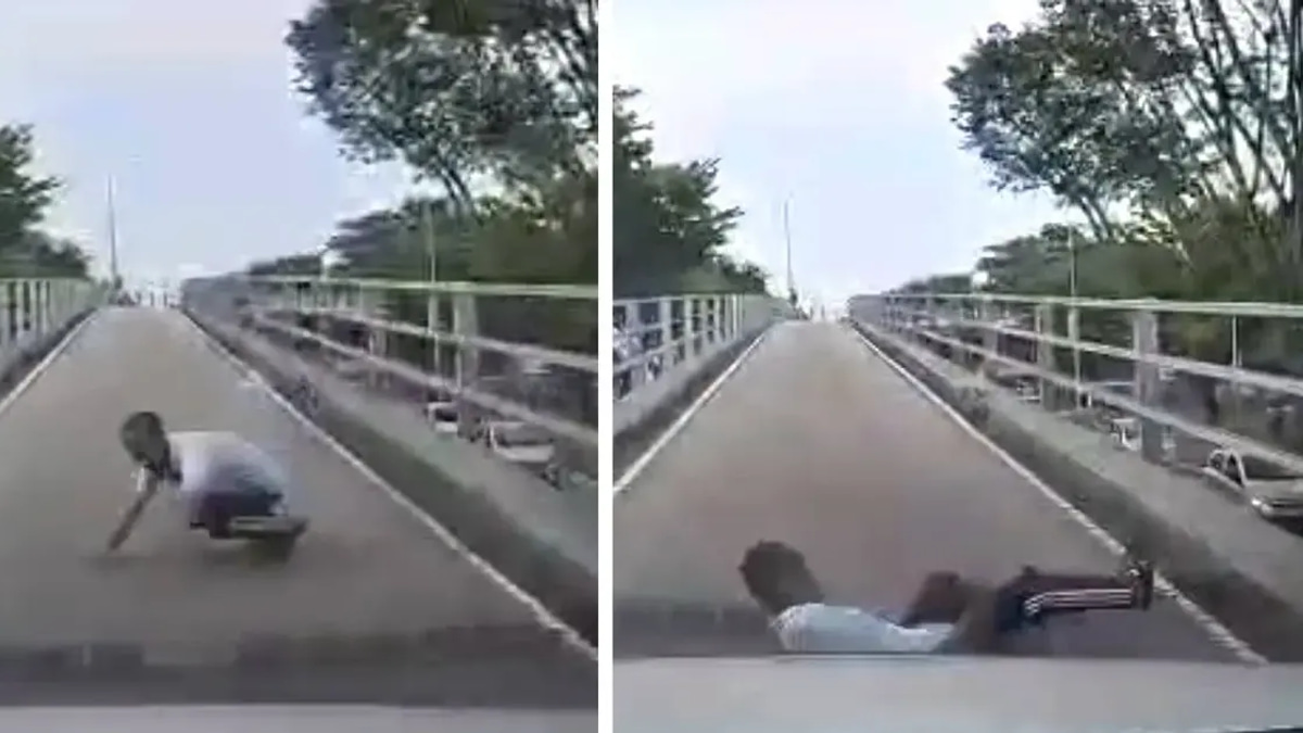 Myanmar National Who Fell from Batu Lanchang Flyover Had Prior Arrest Record, Police Confirm