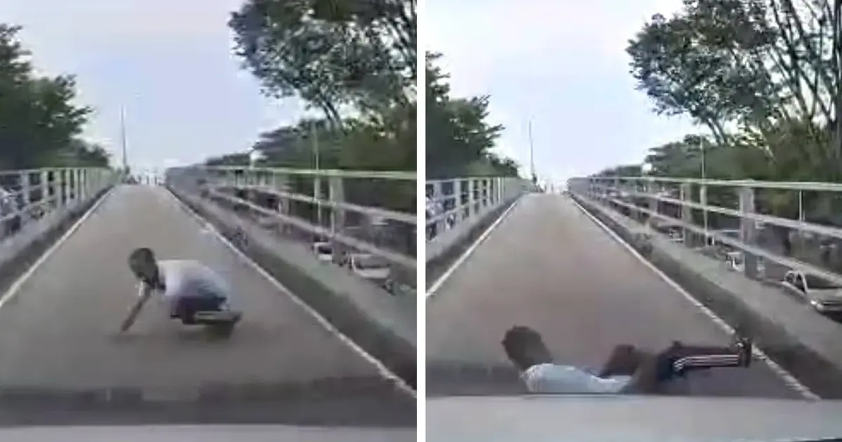 Myanmar National Who Fell from Batu Lanchang Flyover Had Prior Arrest Record, Police Confirm
