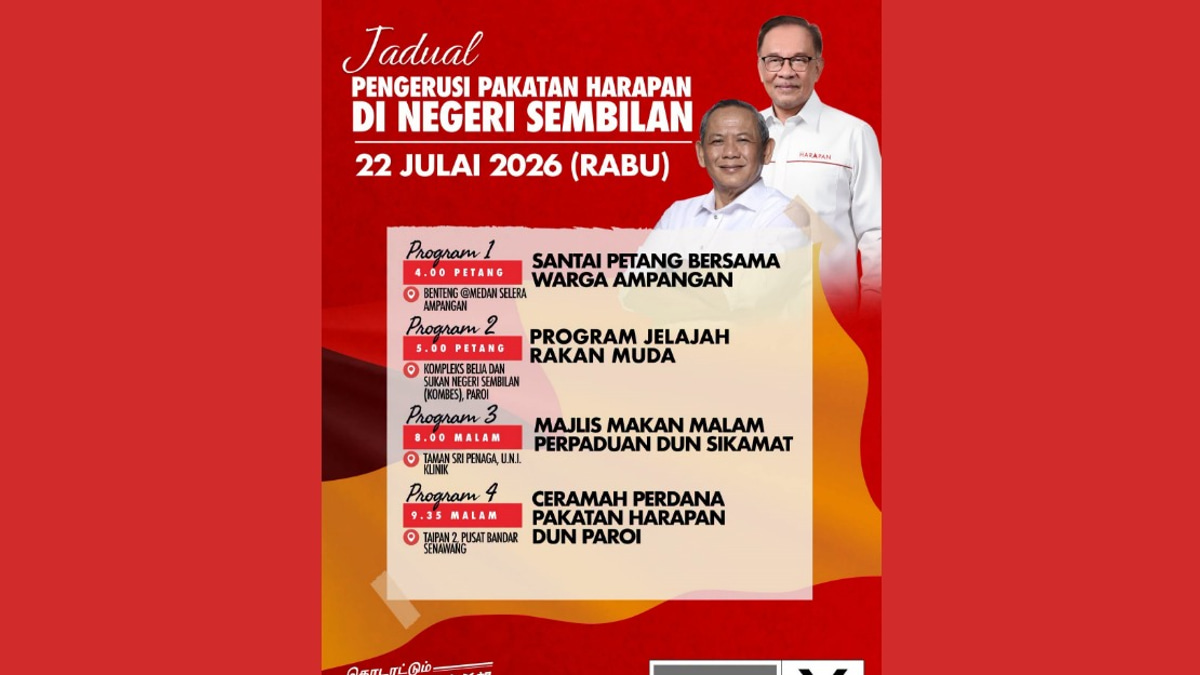 Anwar Launches Intensive Campaign Push in Negeri Sembilan to Strengthen Pakatan Harapan's Election Bid