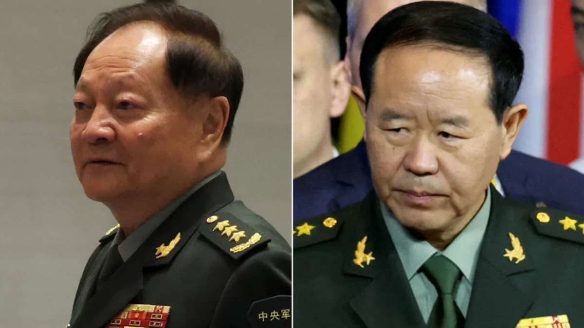 China removes two senior generals from top military body in continuing purge