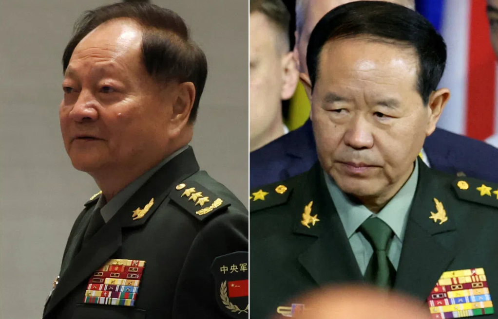 China removes two senior generals from top military body in continuing purge