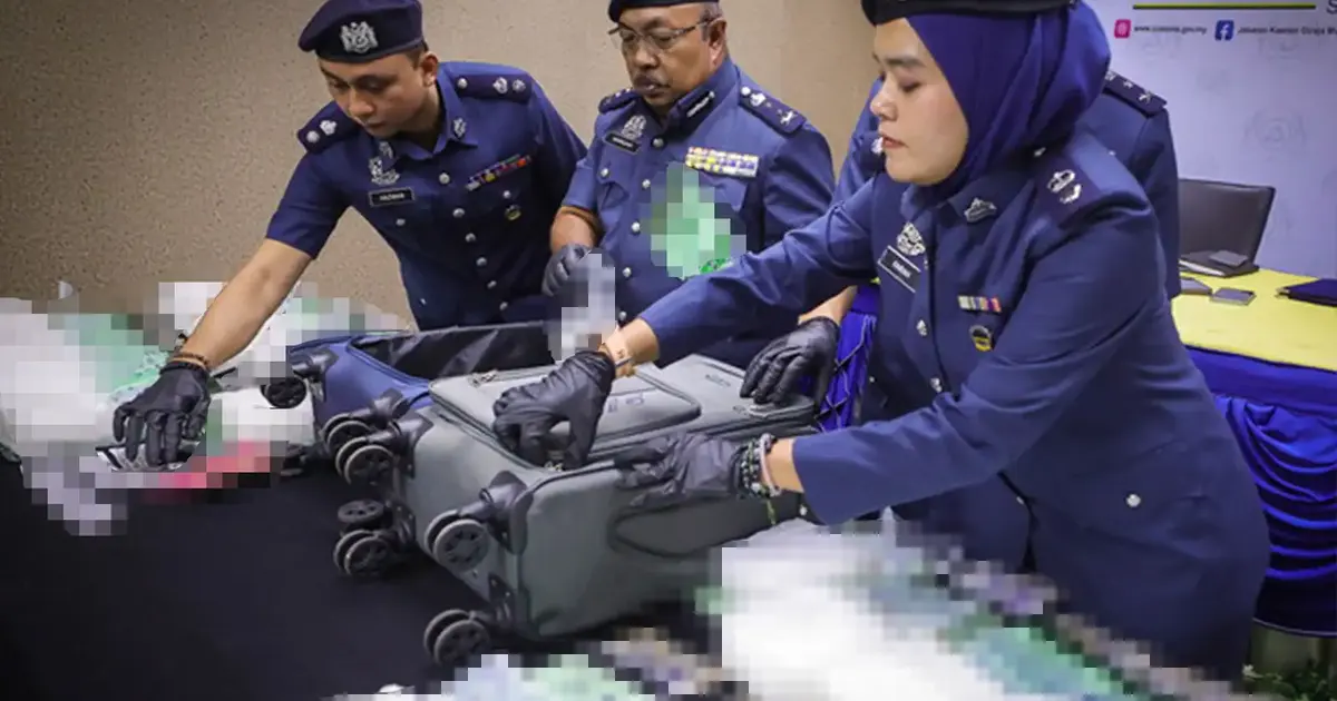 Two arrested at Kuching airport in major drugs-smuggling operation worth RM1.32 million
